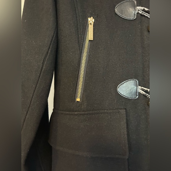 Michael Kors Black Pea Coat - Picture 4 of 9